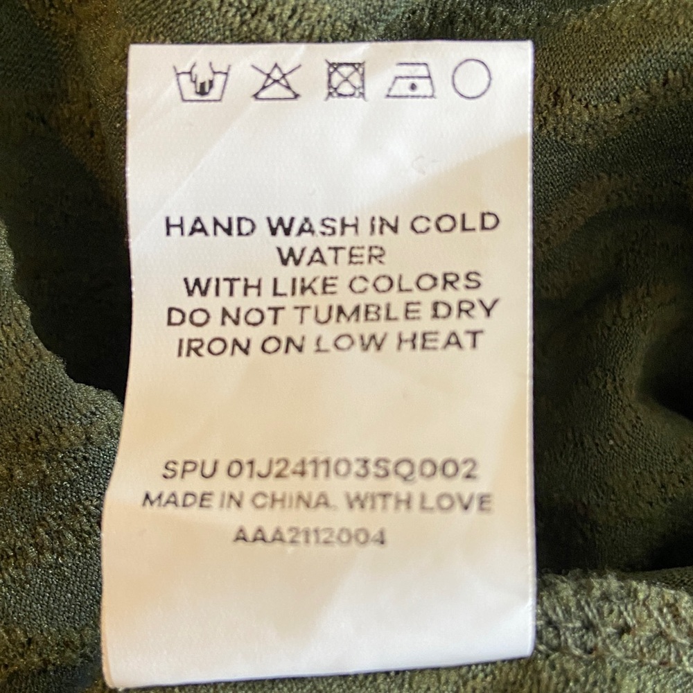 BloomChic Plus Size Olive Army Green Buttoned Henley V-Neck Tunic 3655 - Picture 7 of 7